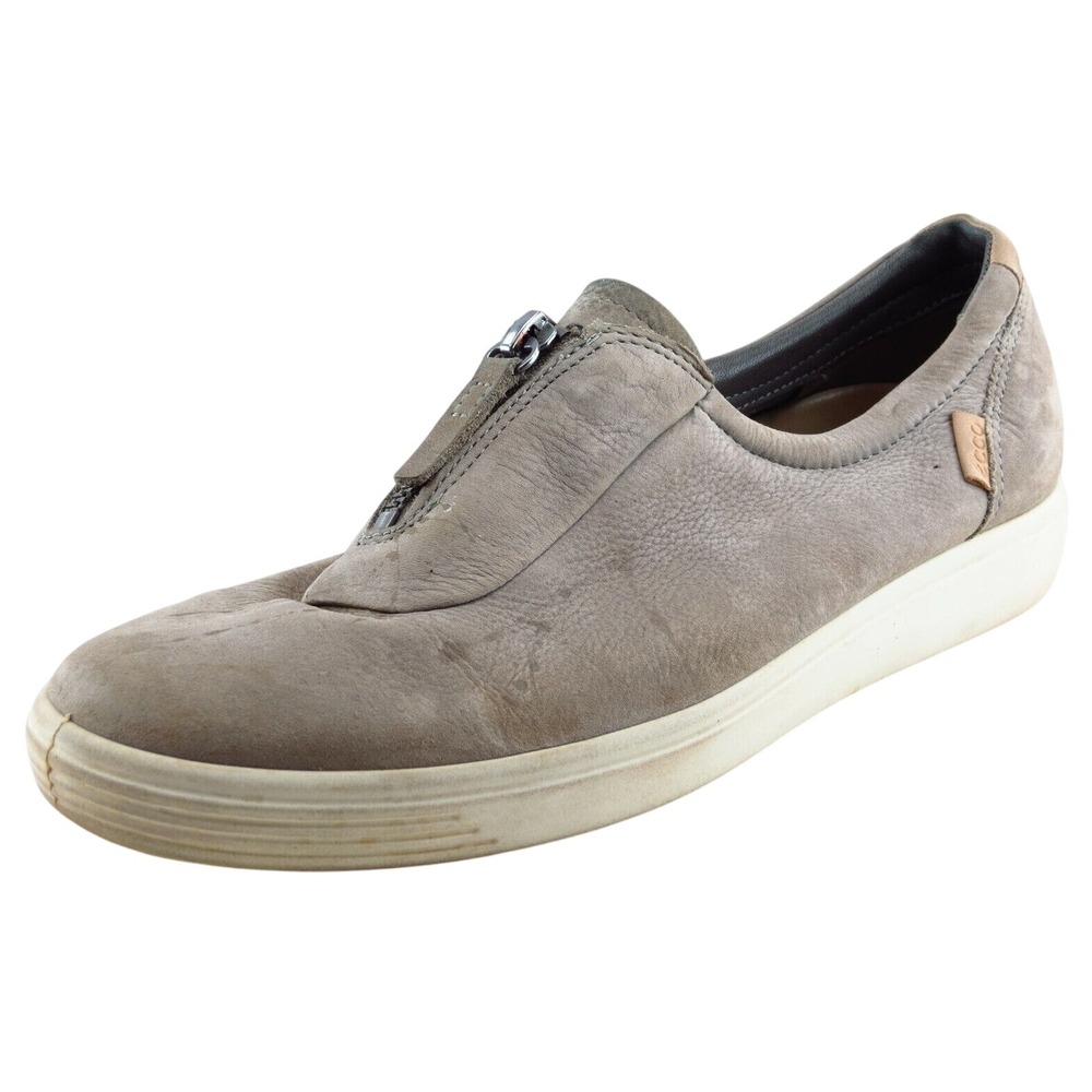 ECCO Zip Fashion Sneakers‎ Brown Leather Women Shoes 8 M